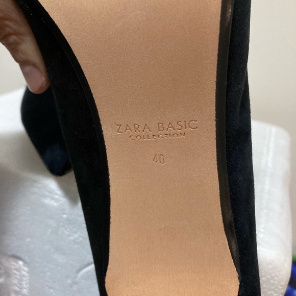 Zara two tones faux Suede Heels - size EU 40 - Picture 8 of 12